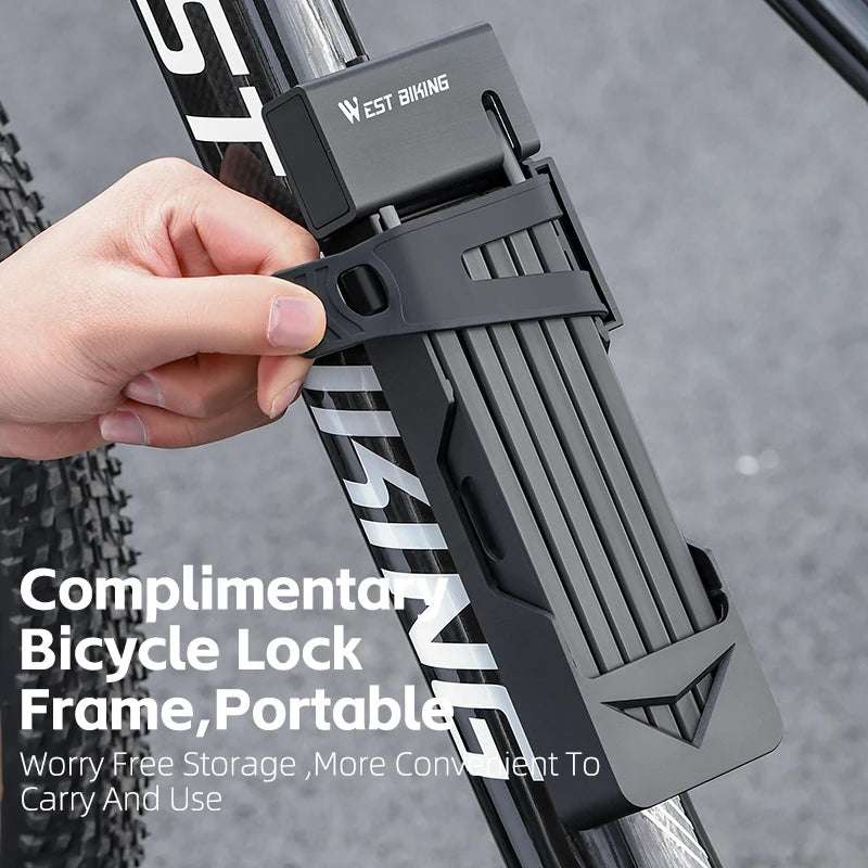   WEST BIKING Foldable Bike Lock