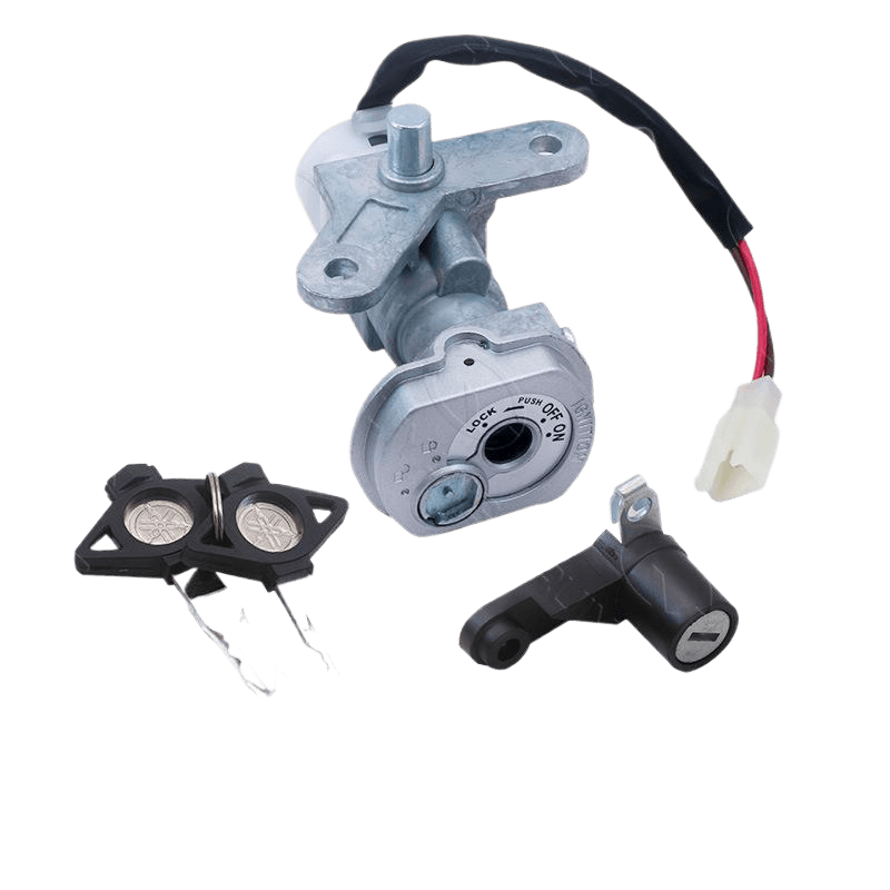 MIO/SOVL Motorcycle Lock Set with Ignition Switch Replacement including sleeve lock and ignition switch components.