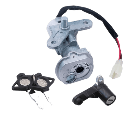 MIO/SOVL Motorcycle Lock Set with Ignition Switch Replacement including sleeve lock and ignition switch components.