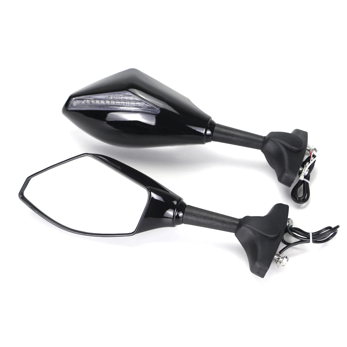   Racing Rearview Mirrors With Turn Signals LED for Suzuki Models