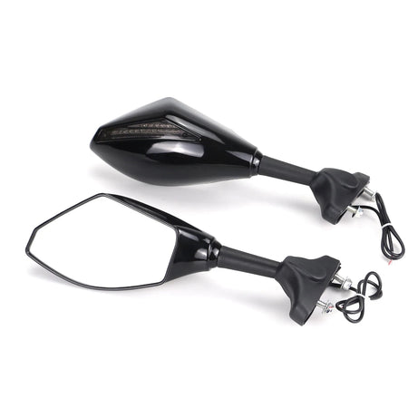   Racing Rearview Mirrors With Turn Signals LED for Suzuki Models