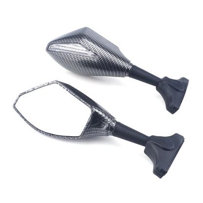   Racing Rearview Mirrors With Turn Signals LED for Suzuki Models