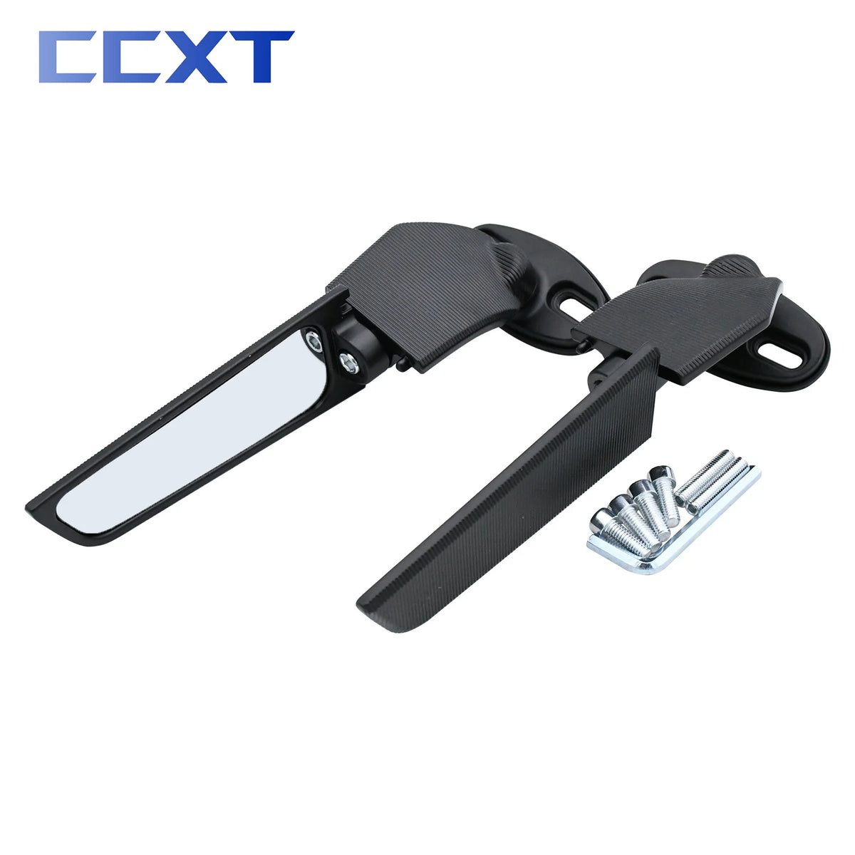   Motorcycle Mirror Modified Wind Wing Adjustable Rotating Rearview Mirror