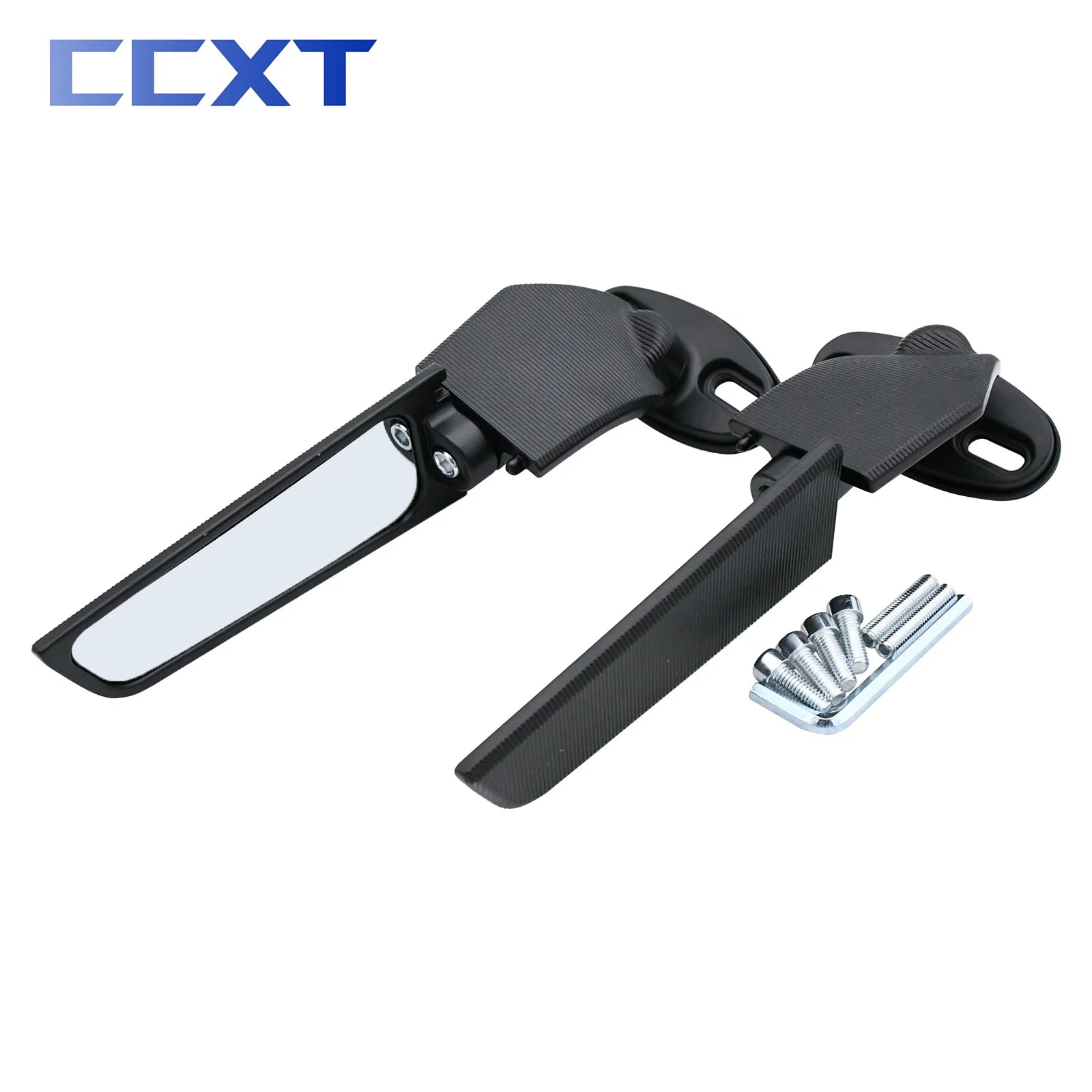   Motorcycle Mirror Modified Wind Wing Adjustable Rotating Rearview Mirror