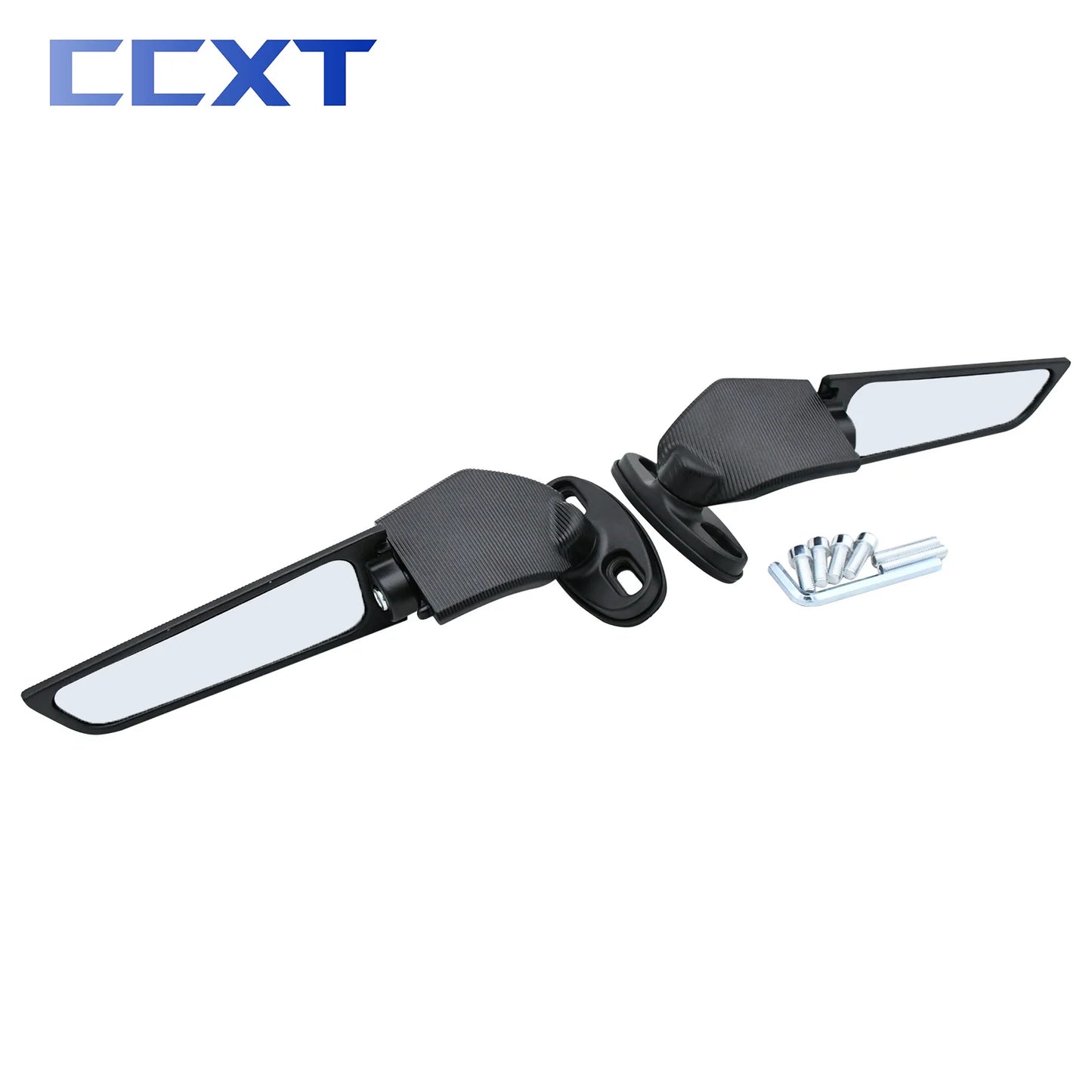   Motorcycle Mirror Modified Wind Wing Adjustable Rotating Rearview Mirror