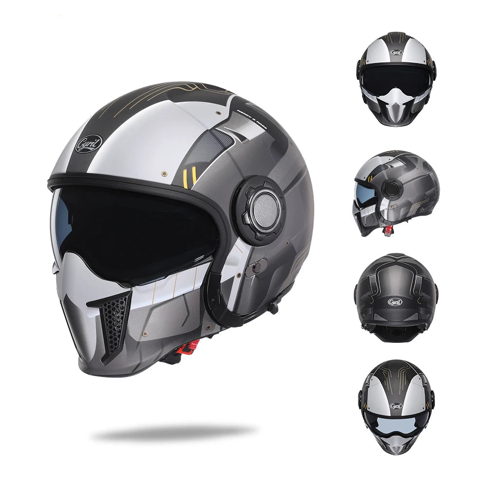 modern design modular motorcycle helmet