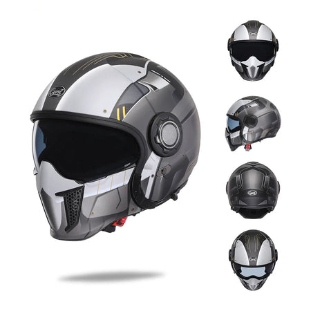modern design modular motorcycle helmet