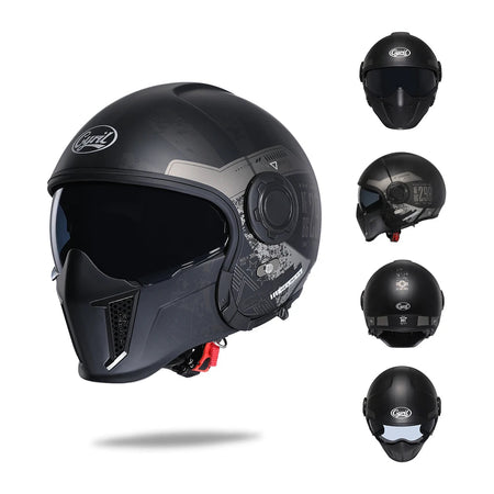 modular helmet with secure locking system