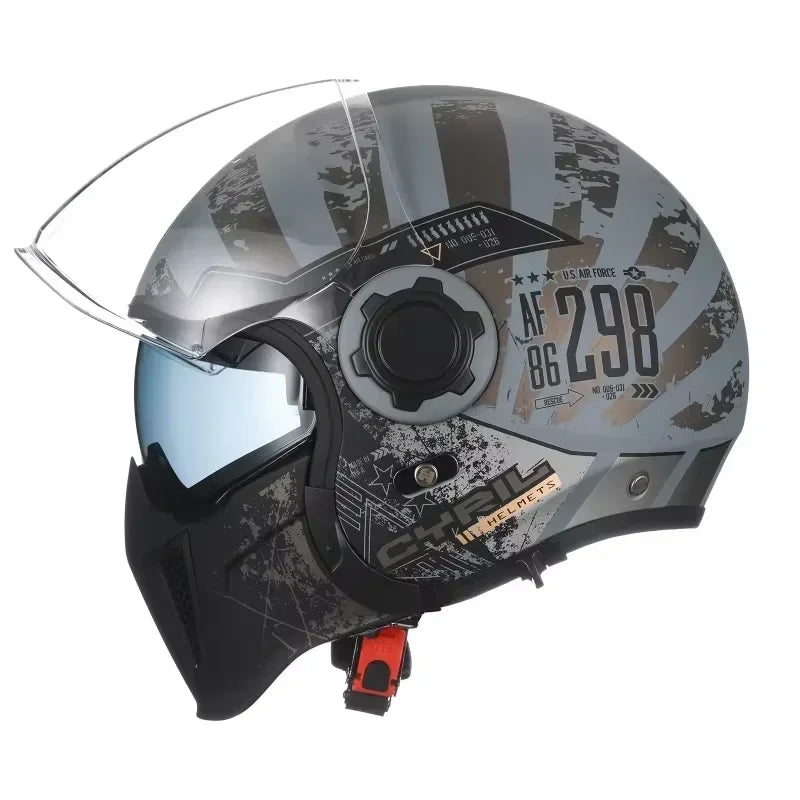 modular motorcycle helmet full face open face
