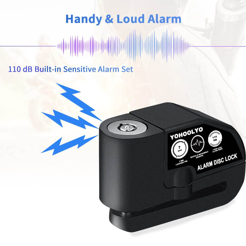 motion sensor bike alarm lock