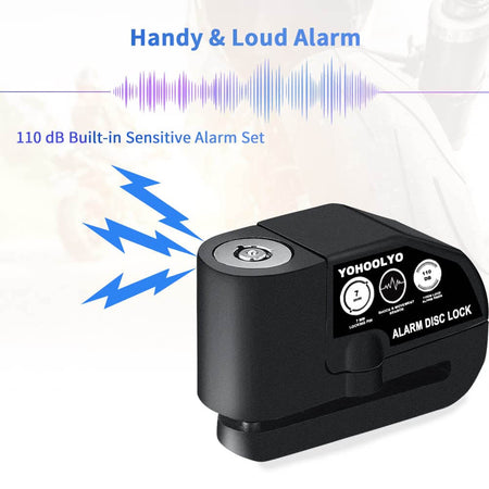 motion sensor bike alarm lock