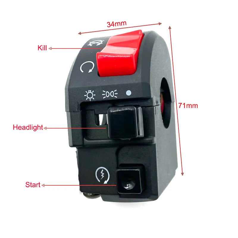 motorcycle horn turn signal switch durable PP