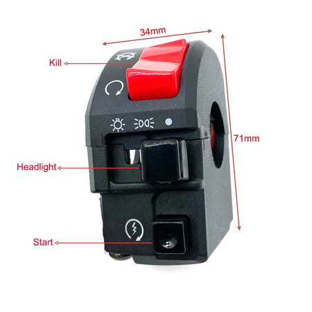 motorcycle horn turn signal switch durable PP