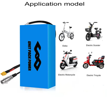 multi-voltage 36V 48V 52V 60V 72V electric vehicle battery