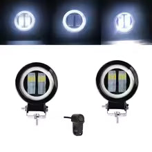 off road angel eye LED light installed
