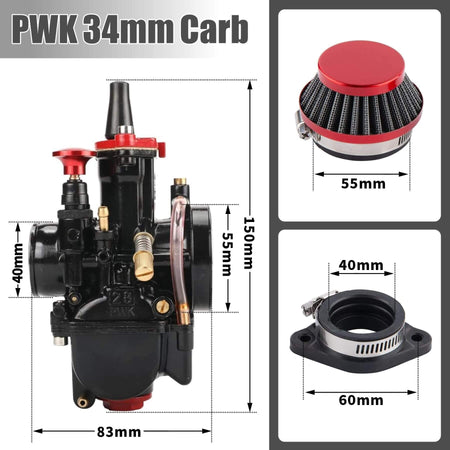 off road carburetor durable metal body