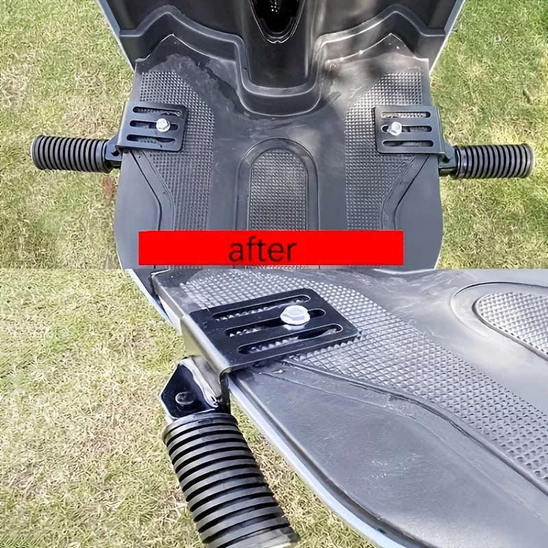   2pcs Foldable Metal Motorcycle Foot Pegs