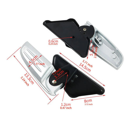   Motorcycle Rear Passenger Footrest Accessories Aluminum Alloy Replacement Pedals