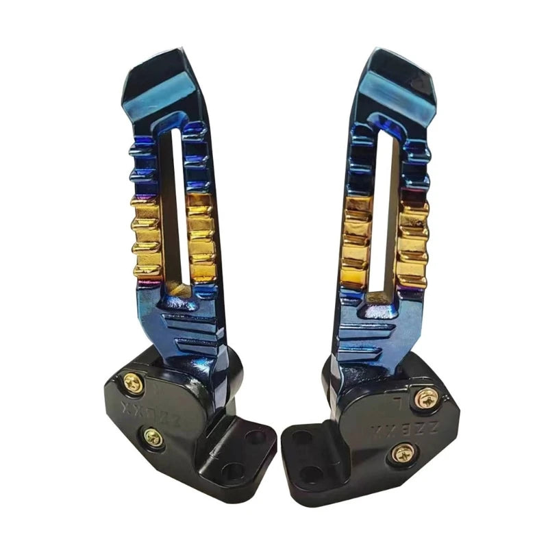   Motorbike Modification Aluminum Footrest Pedal Replacement Pegs