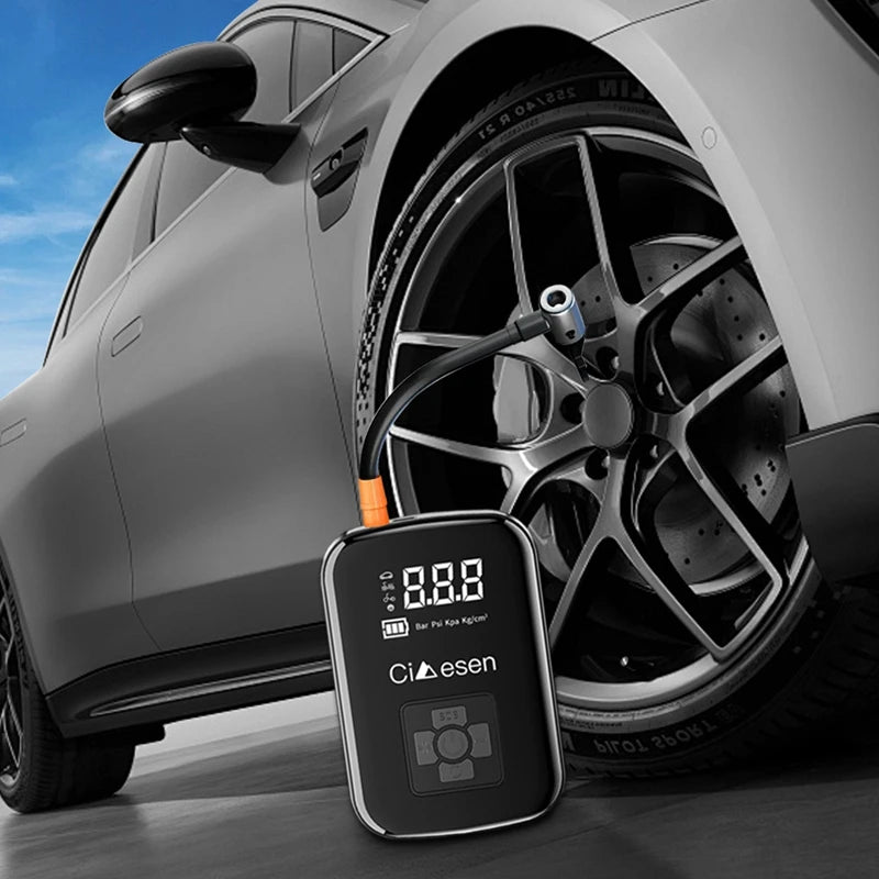 Portable Tire Inflator Cordless Air Compressor 150 PSI USB Rechargeable Air Pump for Car Motorcycle Bike Ball Sports