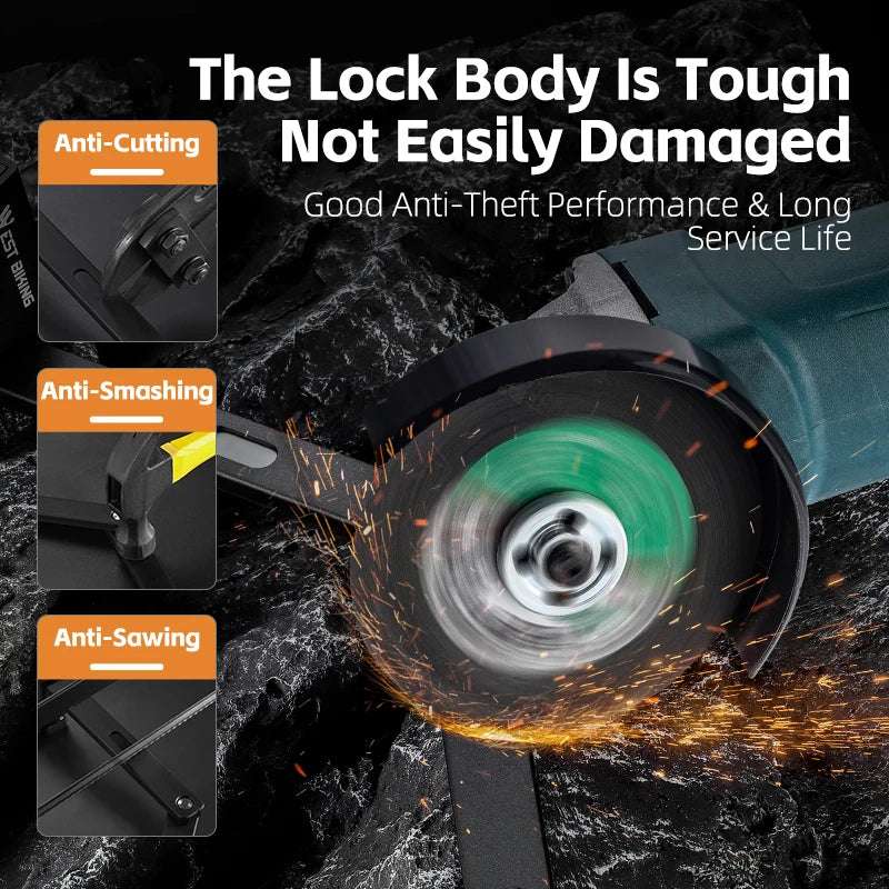 portable foldable bike lock compact design easy carry