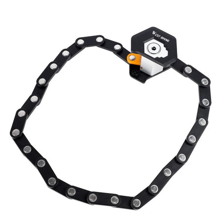 portable folding bicycle security lock