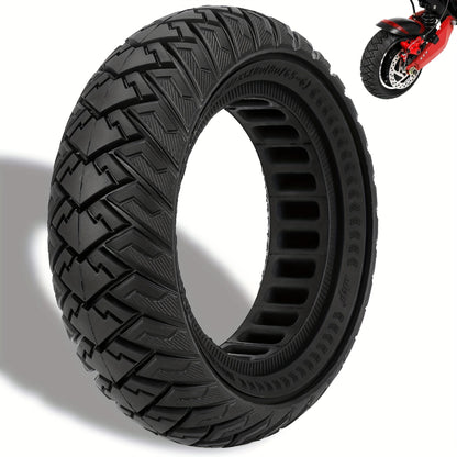 GLDYTIMES 10x3 OffRoad Solid Tire 255x8080656 Tubeless AntiPneumatic Shock Absorbing for Varla Eagle OneKaabo Wolf WarriorApollo GhostYume Y10Zero 10xNanrobot D4 D6Kugoo Kirim Electric Scooter Synthetic Rubber Durable Replacement Wheel