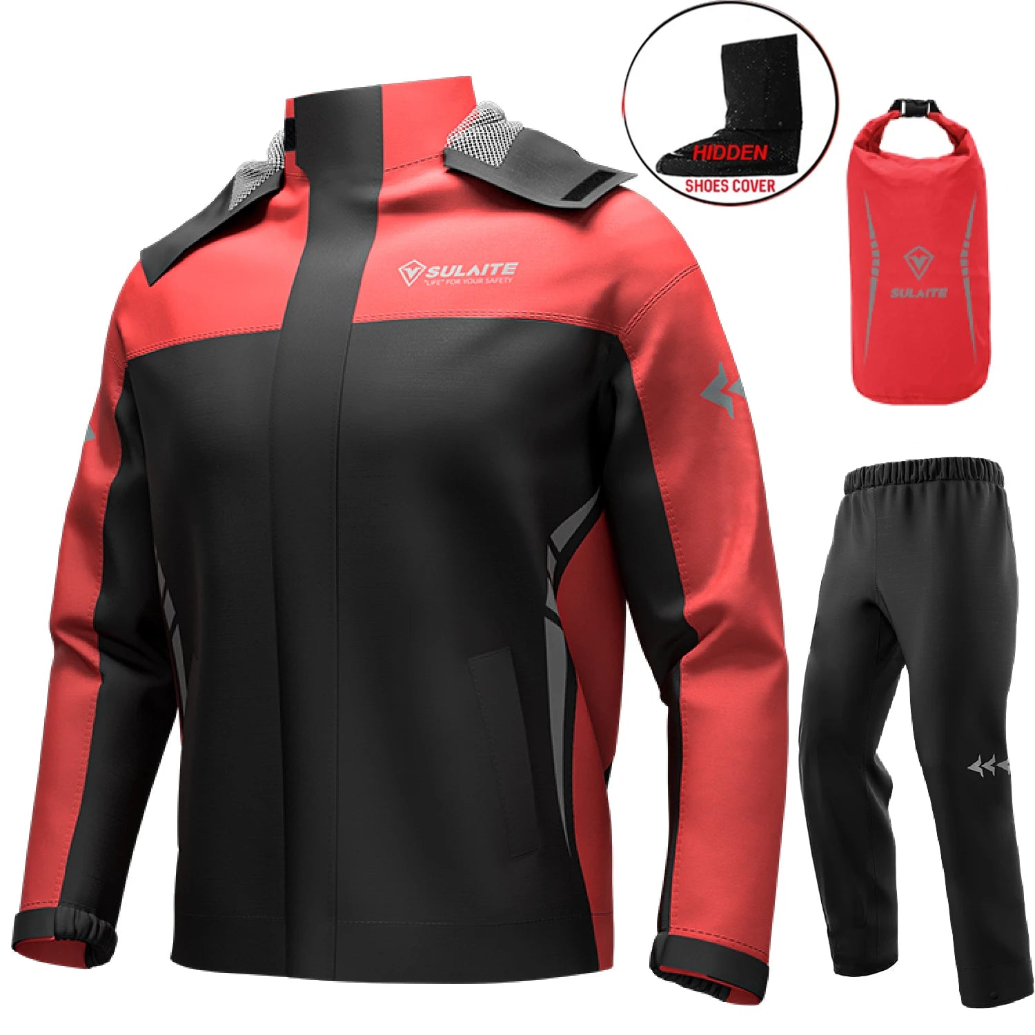   SULAITE Motorcycle Raincoat Suit for Men
