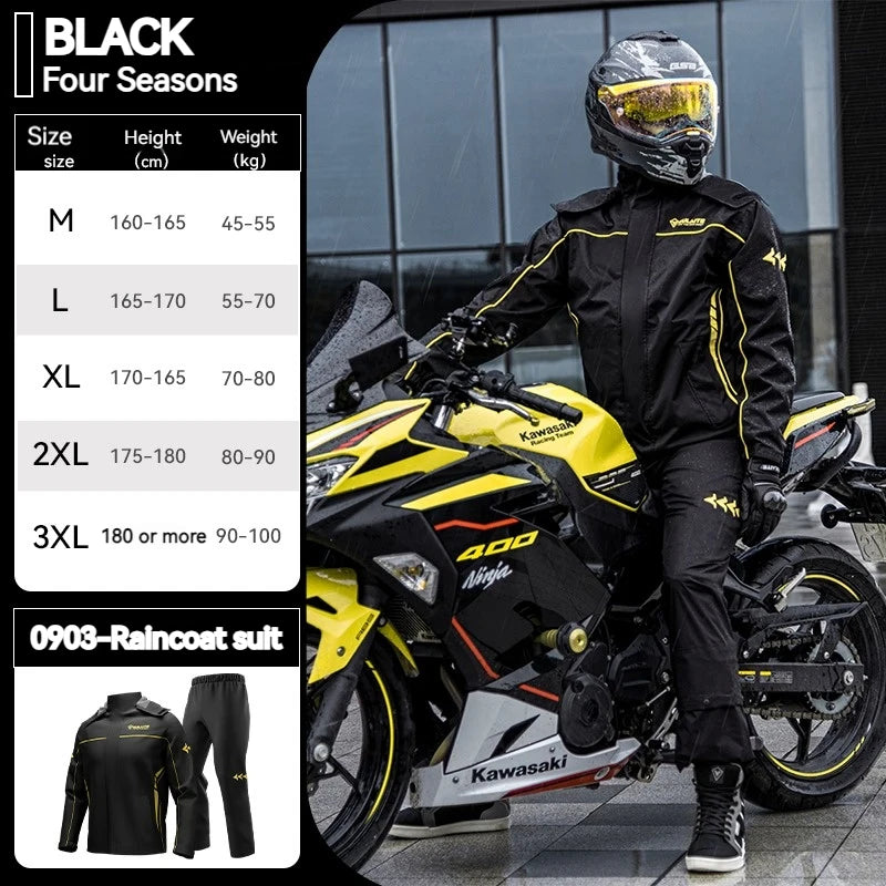   SULAITE Motorcycle Raincoat Suit for Men