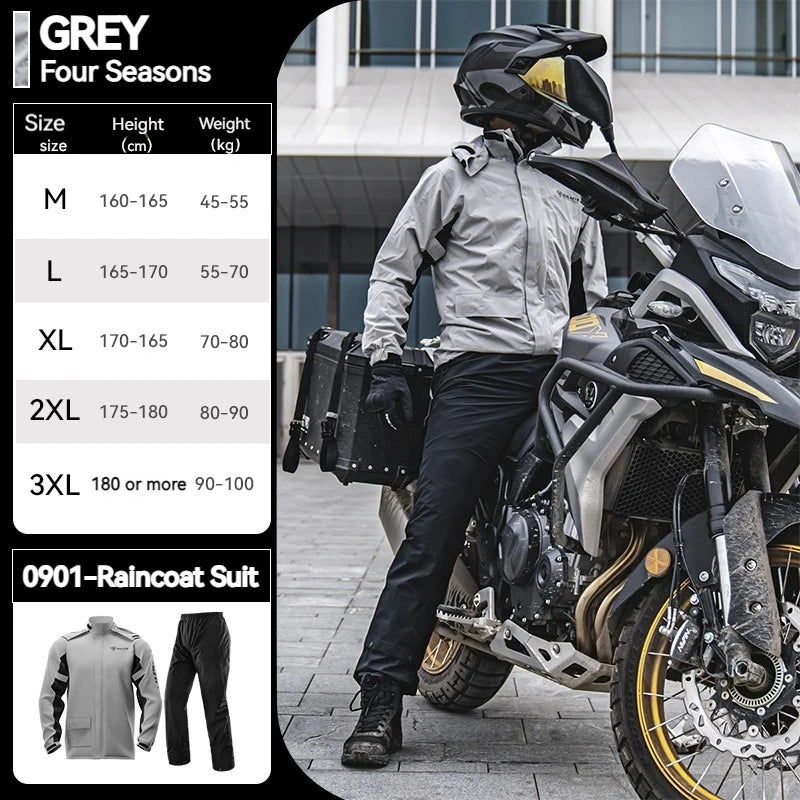   SULAITE Motorcycle Raincoat Suit for Men