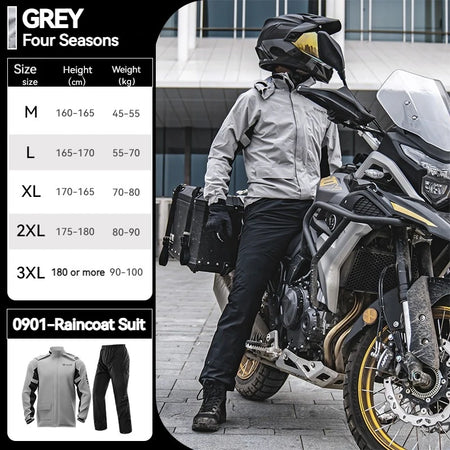   SULAITE Motorcycle Raincoat Suit for Men