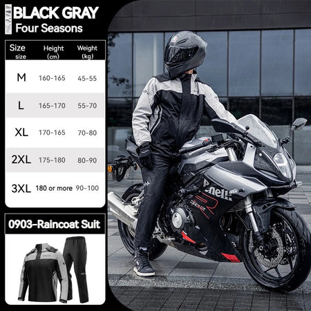   SULAITE Motorcycle Raincoat Suit for Men