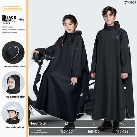   Full-Body Raincoat for Riding Bikes