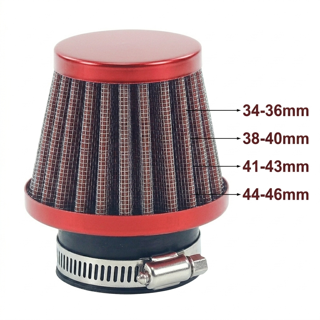 red-performance-mushroom-head-intake-filter-34mm-36mm-38mm-40mm-41mm-43mm-44mm-46mm