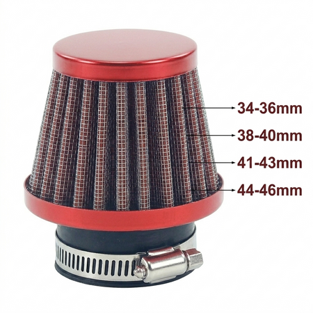red-performance-mushroom-head-intake-filter-34mm-36mm-38mm-40mm-41mm-43mm-44mm-46mm