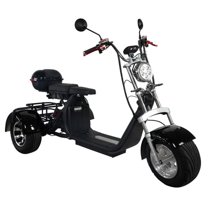 HT5 2000W Electric Trike Scooter – Dual Seat with 60V 20Ah Removable Lithium Battery