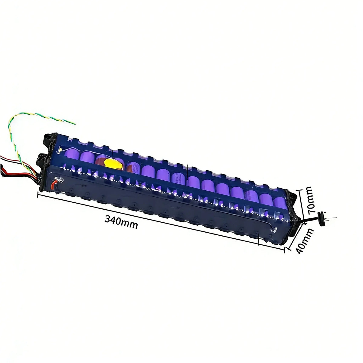 36V 7800mAh Replacement Li-ion Battery Pack for Xiaomi M365 & M365 Pro Electric Scooter, detailed view of battery design.