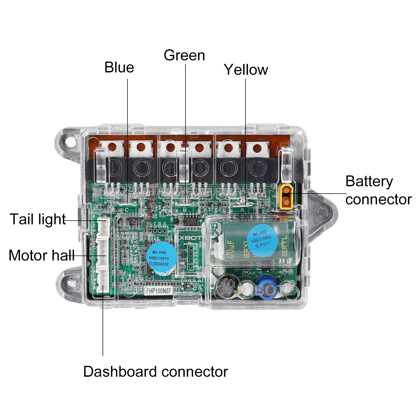 scooter controller with Bluetooth digital display
