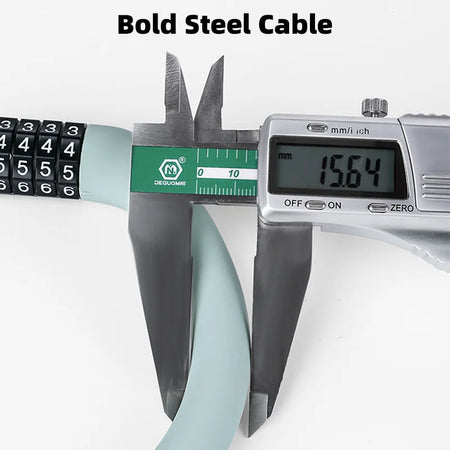 scratch resistant silicone covered bike lock cable
