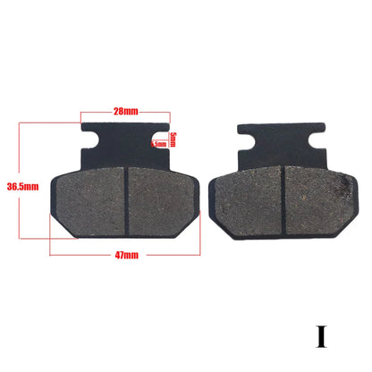 18-Type Hydraulic Brake Pads Set for Chinese Gas Bikes, Dirt Bikes, Taotao, Razor, T-Pro, Viper, Honda, Surron, Tektro, TRP & More
