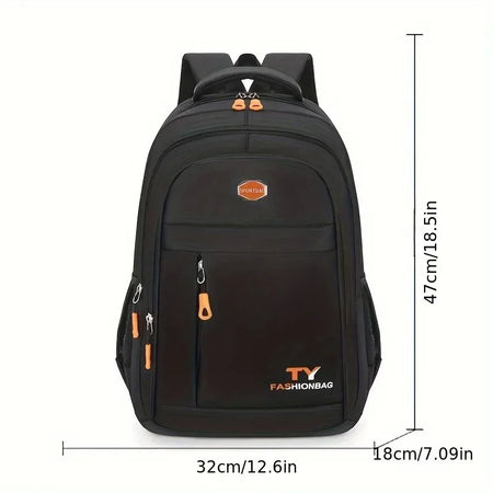 spacious backpack with interior slot pocket