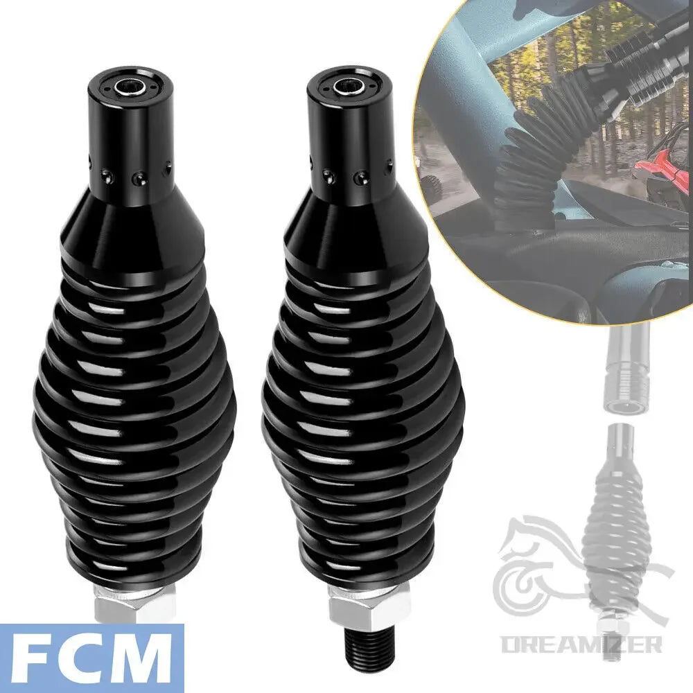   UTV ATV RGB LED Whip Lights Spring Mounting Bracket Base Mounts for Polaris RZR