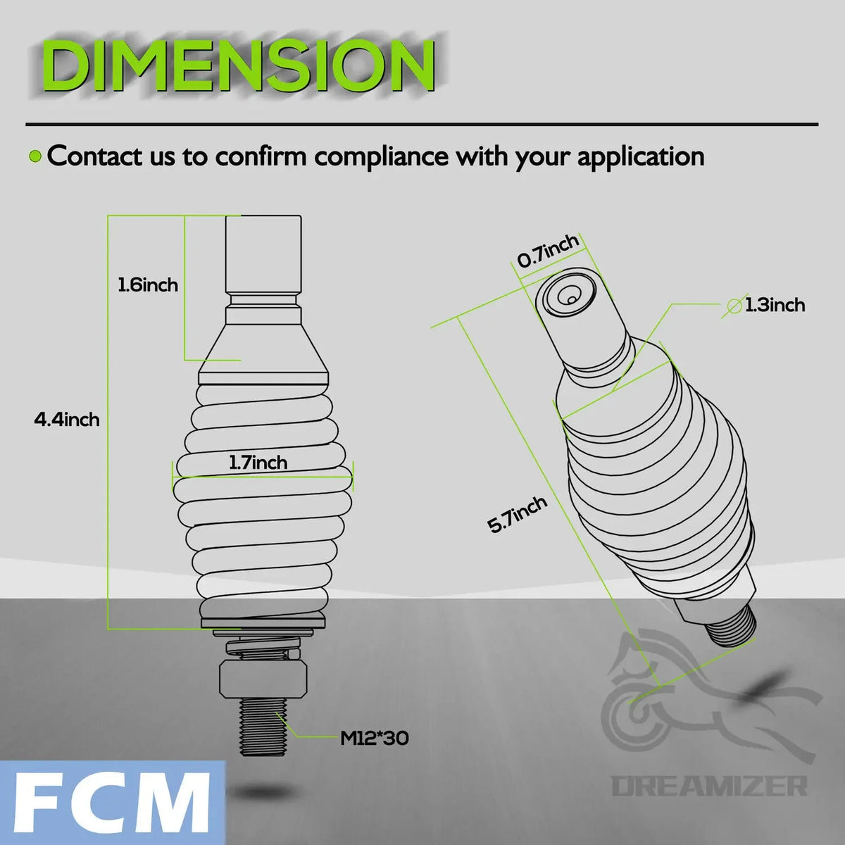   UTV ATV RGB LED Whip Lights Spring Mounting Bracket Base Mounts for Polaris RZR