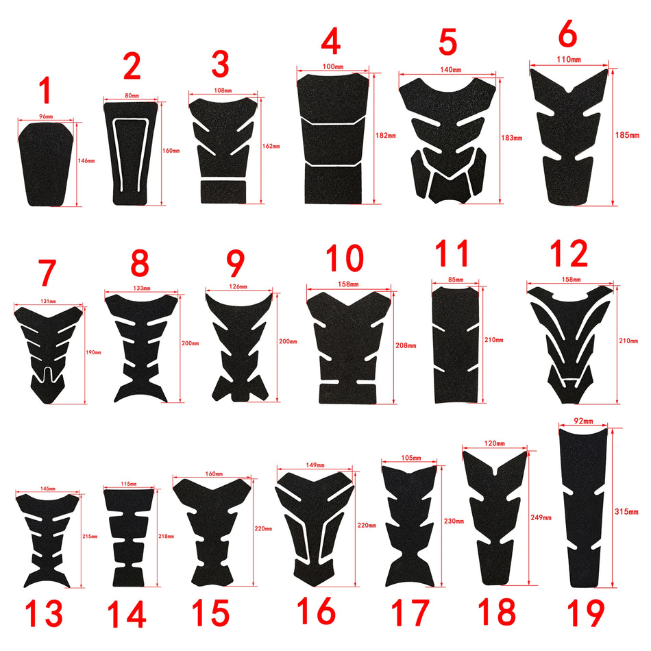   Universal Motorcycle Oil Gas Fuel Tank Protector Pad Cover Sticker