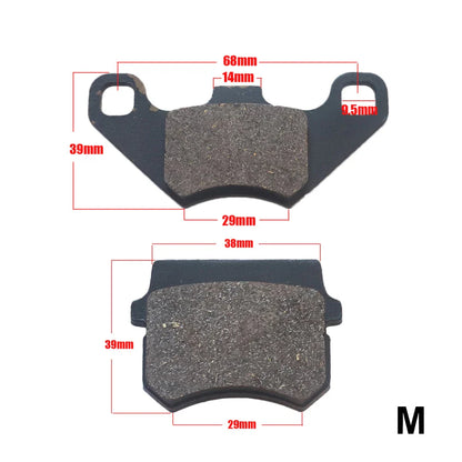 18-Type Hydraulic Brake Pads Set for Chinese Gas Bikes, Dirt Bikes, Taotao, Razor, T-Pro, Viper, Honda, Surron, Tektro, TRP & More M