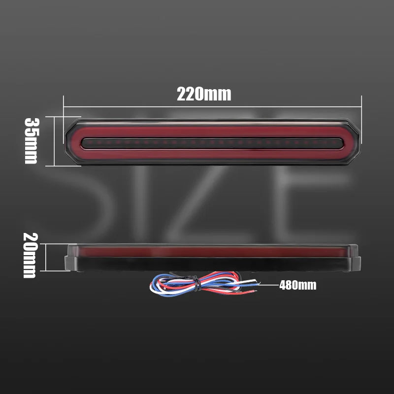   3 in 1 Motorcycle LED Brake Tail Lamp