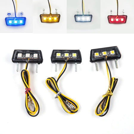   1Pcs 12V Motorcycle License Plate LED Light