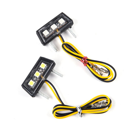   1Pcs 12V Motorcycle License Plate LED Light