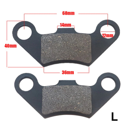 18-Type Hydraulic Brake Pads Set for Chinese Gas Bikes, Dirt Bikes, Taotao, Razor, T-Pro, Viper, Honda, Surron, Tektro, TRP & More L