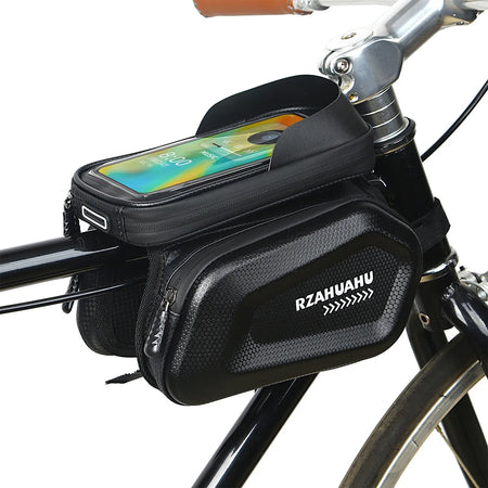   Waterproof Reflective Large Capacity Phone Hard Case Bicycle Bag